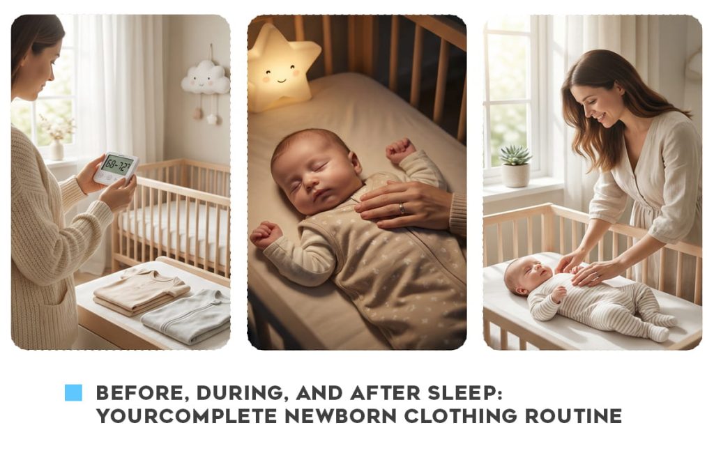 how to dress newborn for sleep