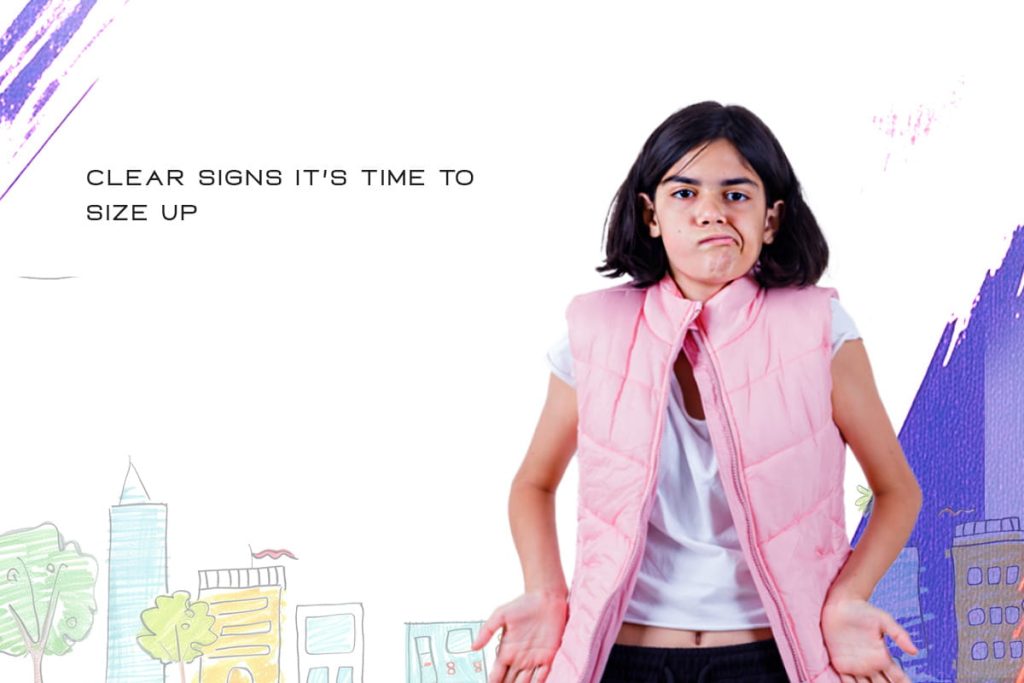 when to switch baby to bigger clothes