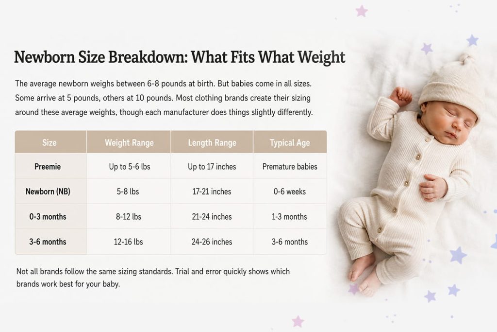 What Weight Do Newborn Clothes Fit